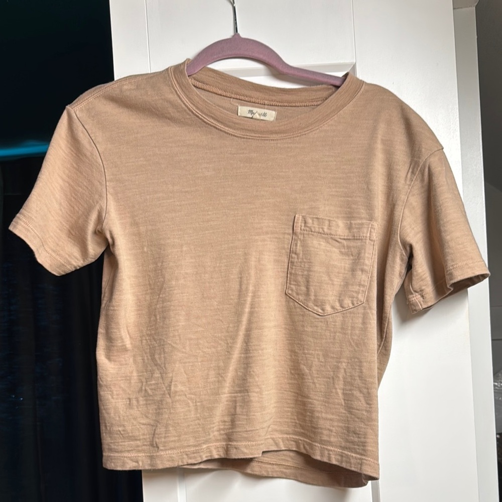 Madewell Tan Crop Top